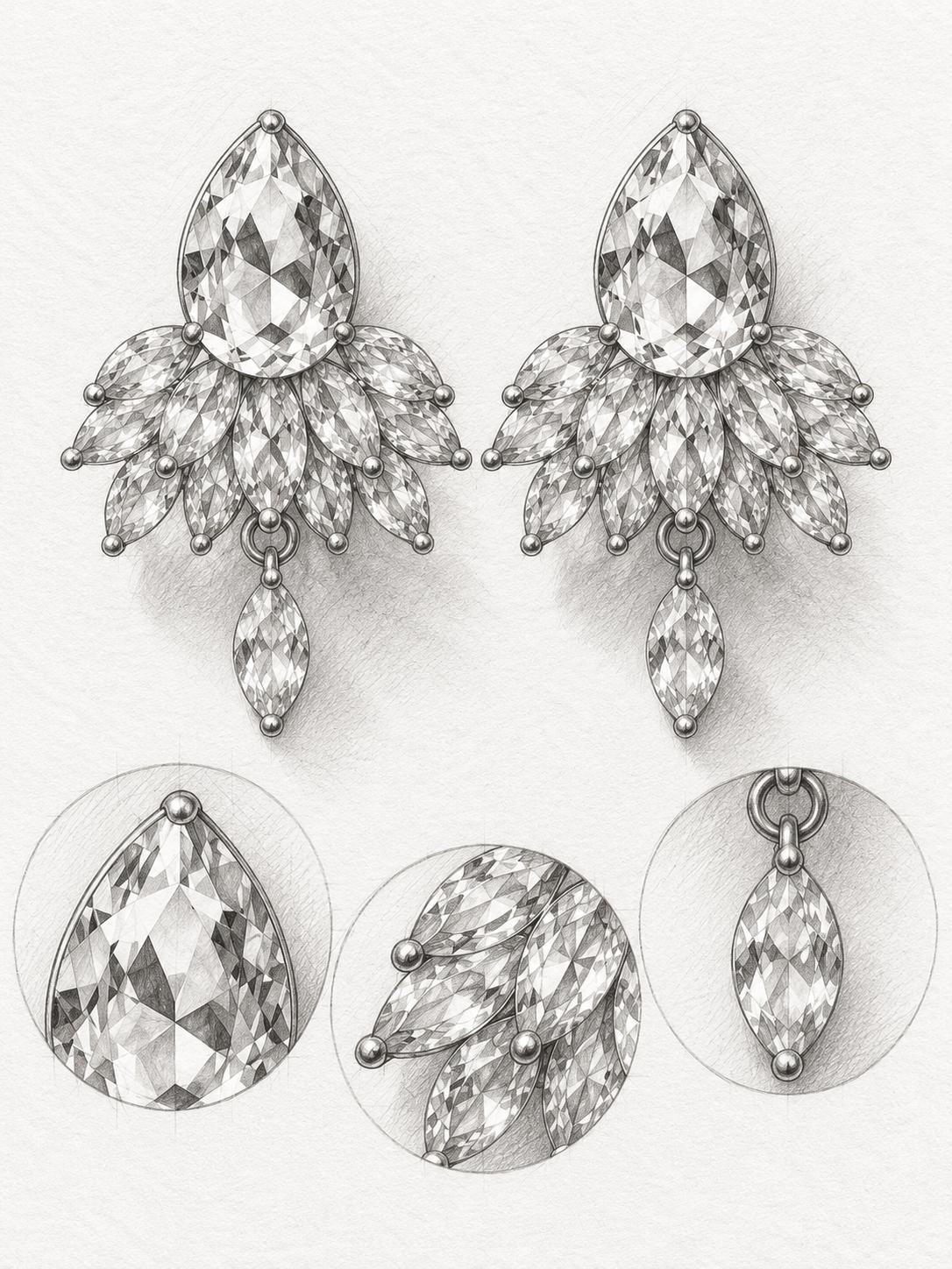 Pendientes dorados con circonias en forma de gota, diseño llamativo para fiestas mujer SUY
