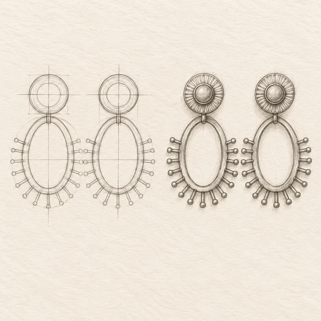 Aretes grandes bohemios diseño sol con piedra turquesa, joyería étnica para mujer SUY