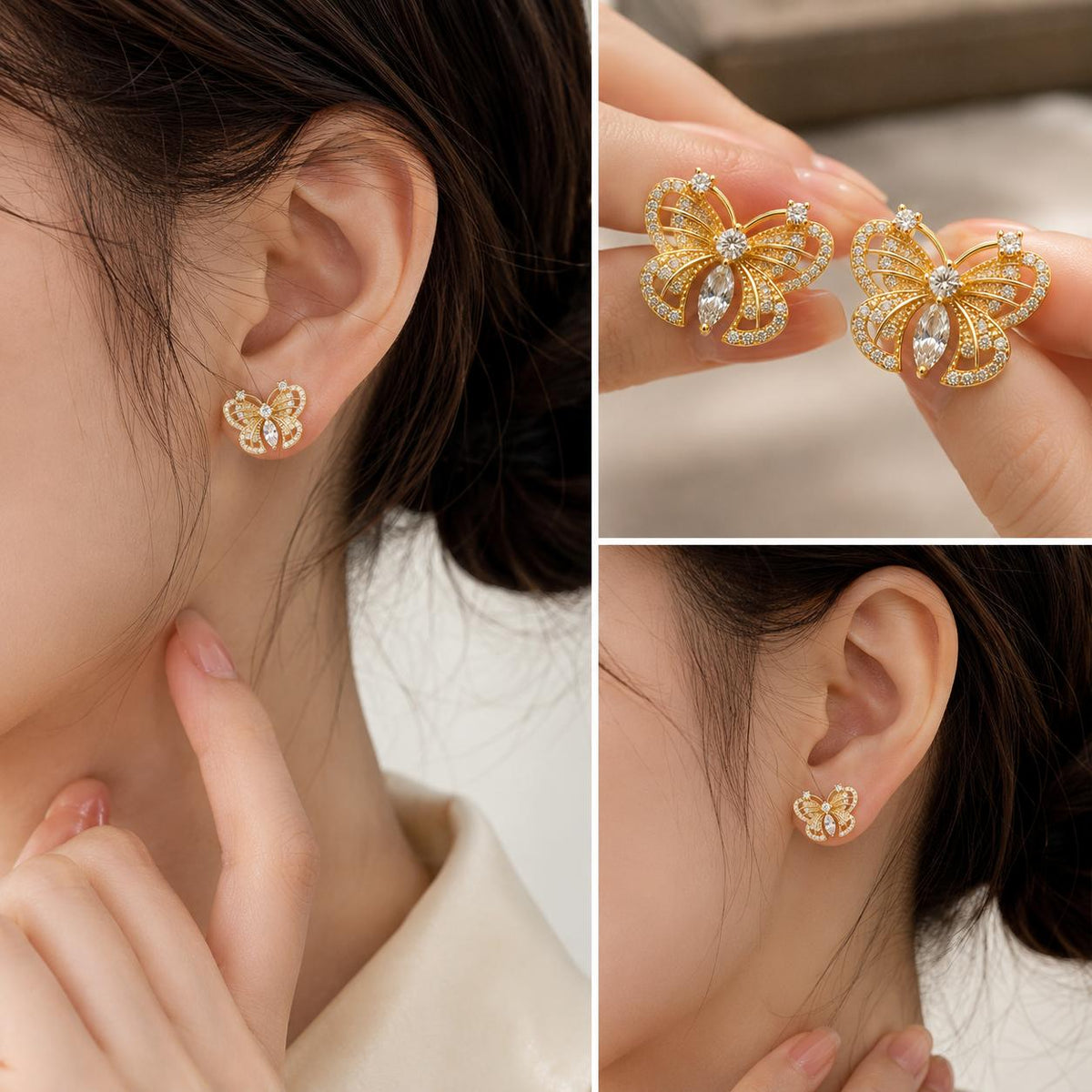 Aretes Mariposa de Luz SUY